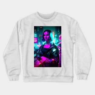 Monna Lisa 2049 © Tony Leone Crewneck Sweatshirt